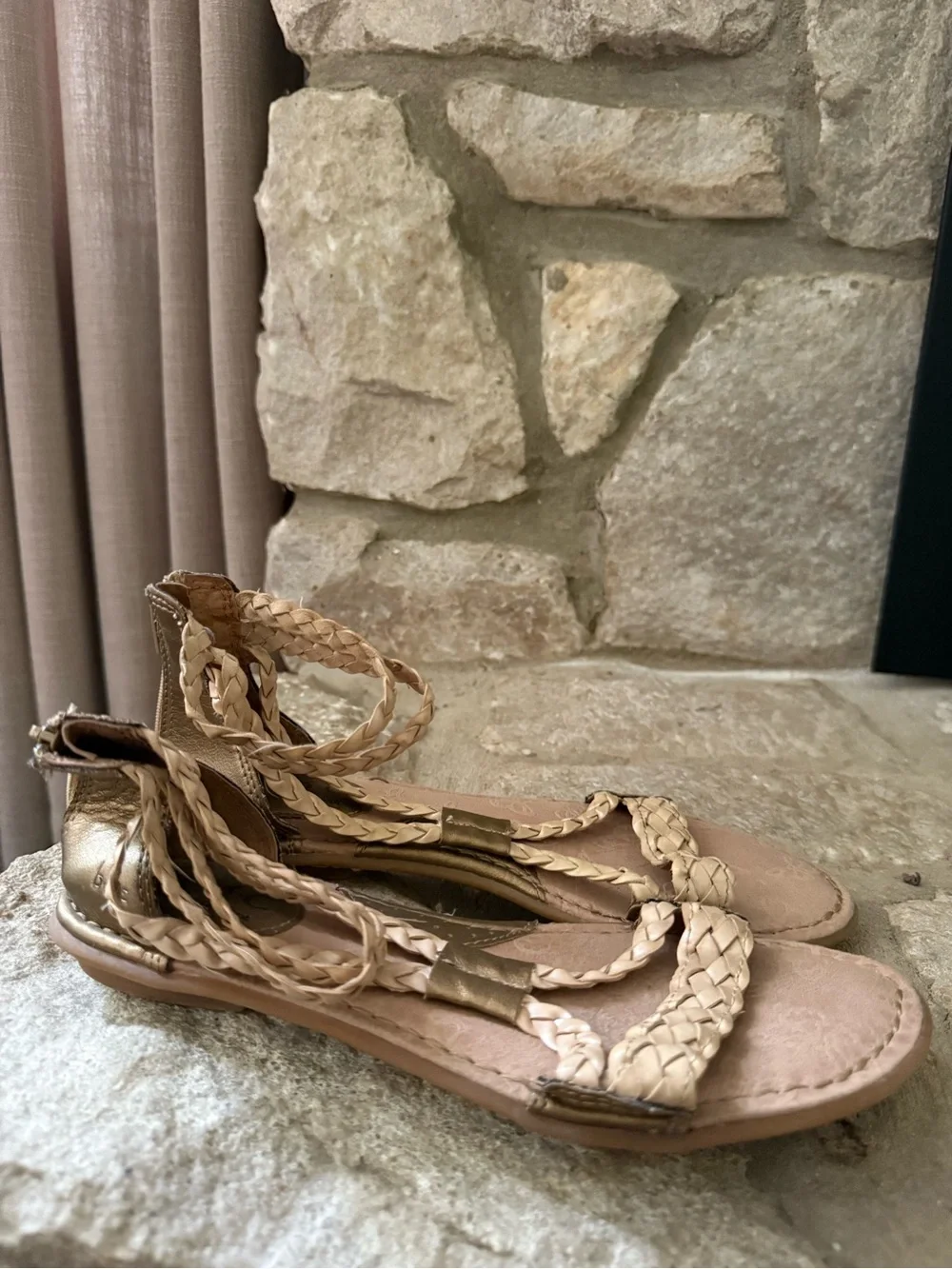 B.O.C Women’s Braided Ankle-Strap Sandals